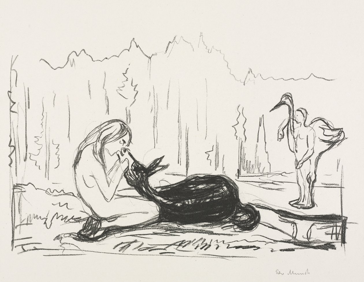 Alfa ja Omega:  Omega-vaimo ja aasi tekijältä Edvard Munch