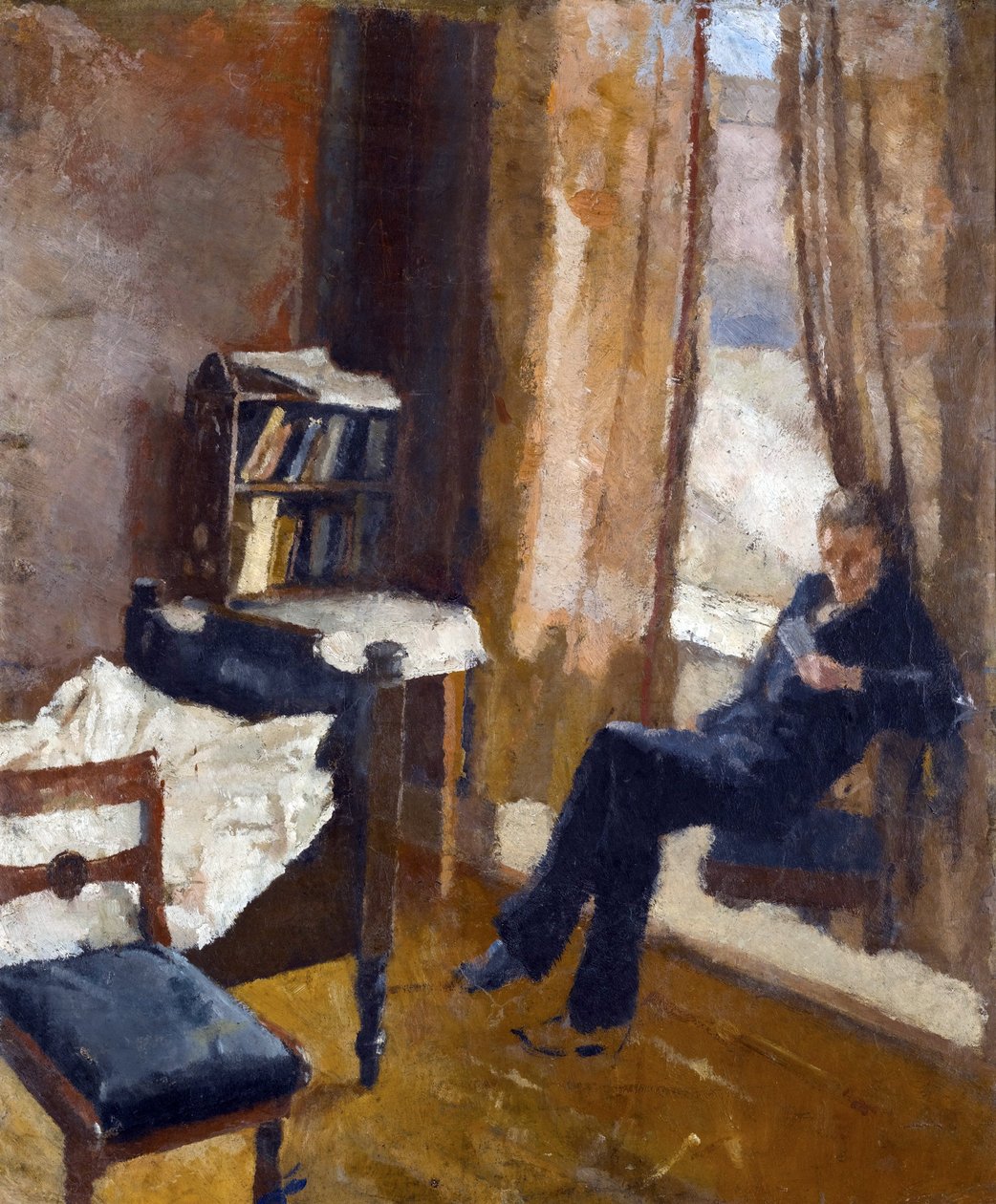 Andreas Reading - Peinture de Edvard Munch (1863-1944) - Öljy pahville tekijältä Edvard Munch