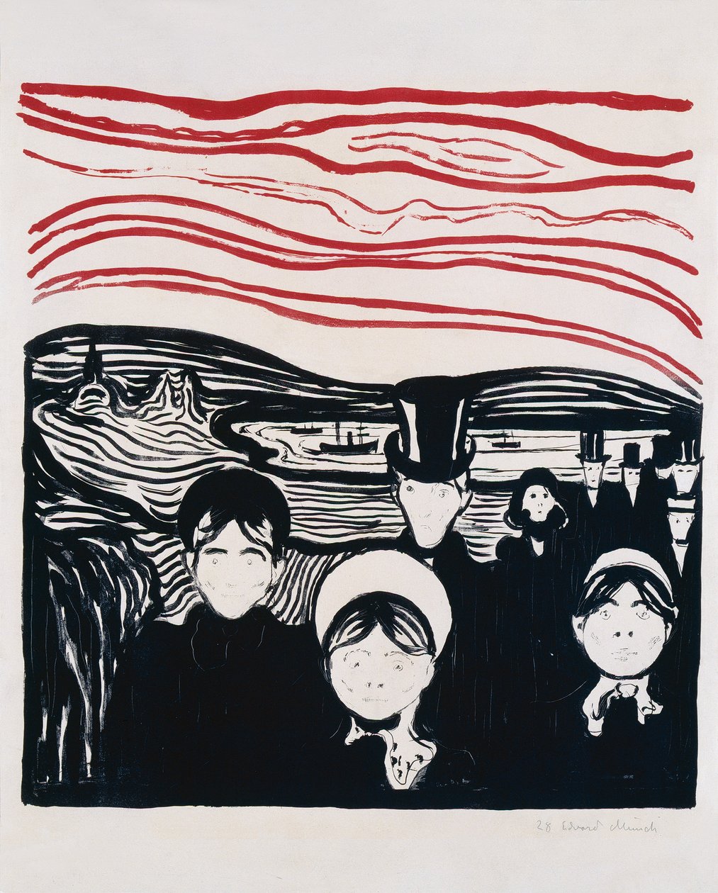 pelon tunne tekijältä Edvard Munch