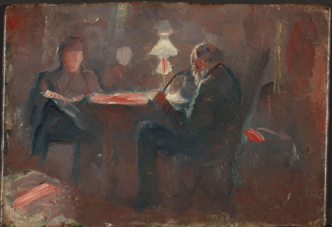 Parafiinilampun ympärillä tekijältä Edvard Munch