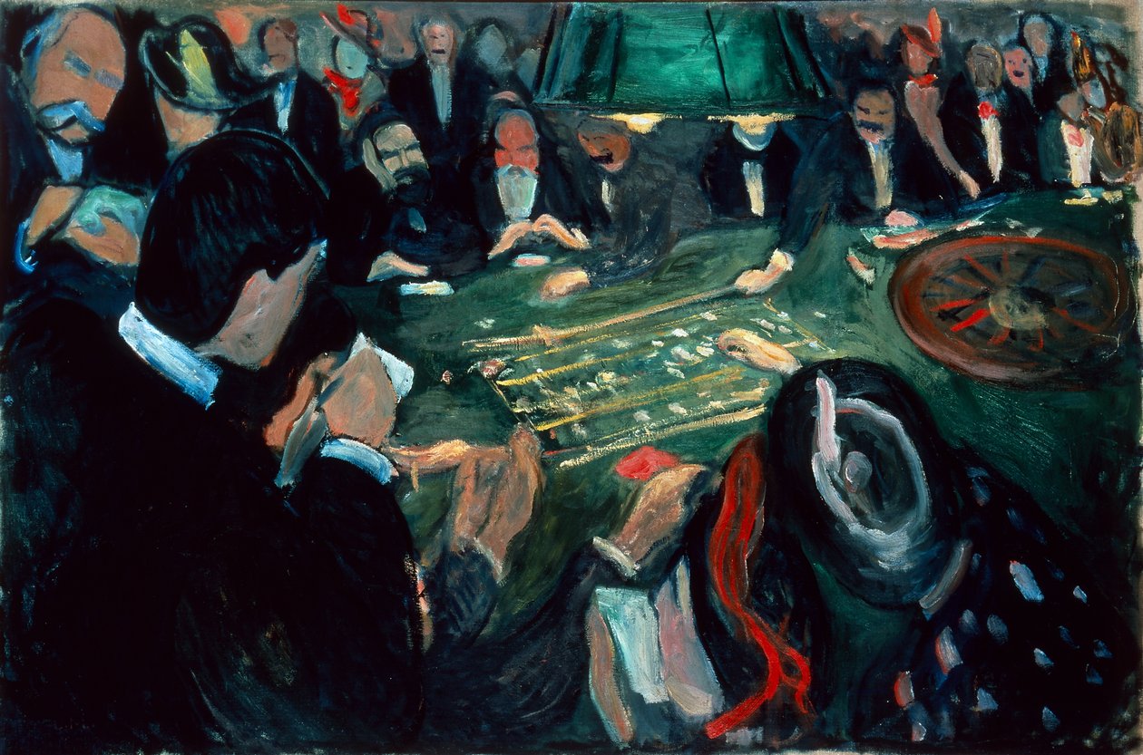 Rulettipöydässä Monte Carlossa tekijältä Edvard Munch