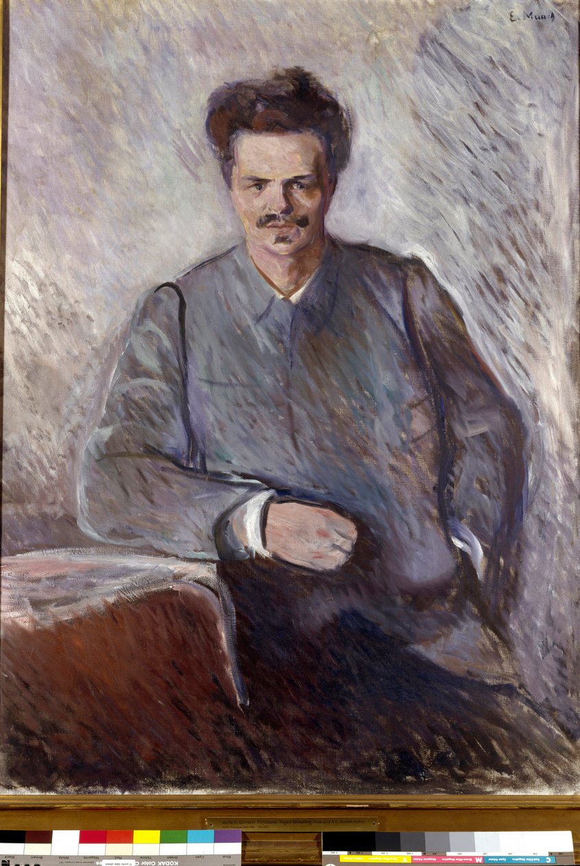 August Strindberg Ruotsalaisen näytelmäkirjailijan ja taidemaalari August Strindbergin muotokuva (1849-1912). Edvard Munchin (1863-1944) maalaus tekijältä Edvard Munch
