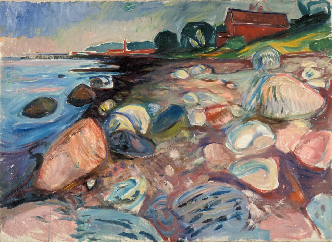 Ranta Red Housen kanssa tekijältä Edvard Munch