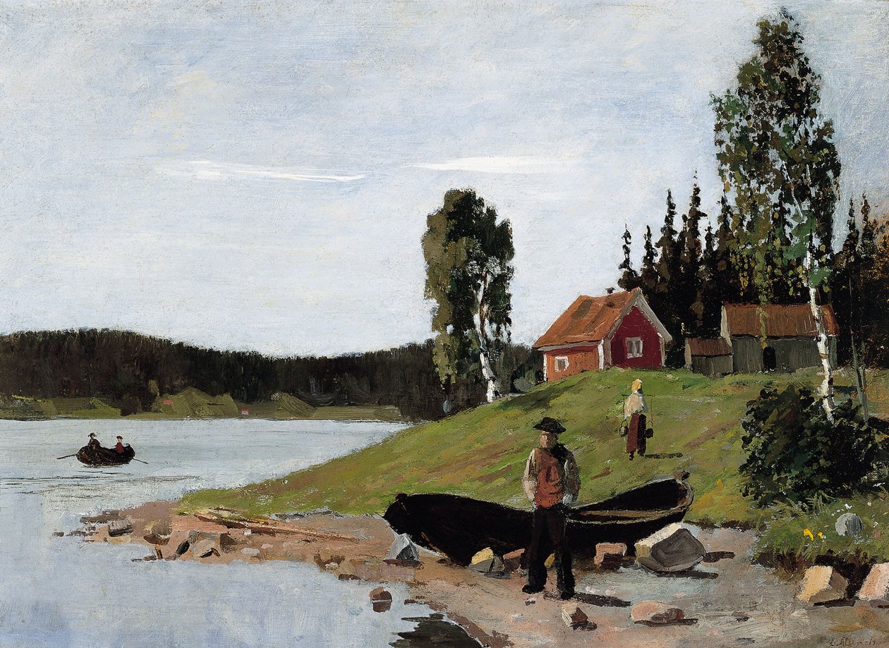 Rannikkomaisema, 1881 tekijältä Edvard Munch