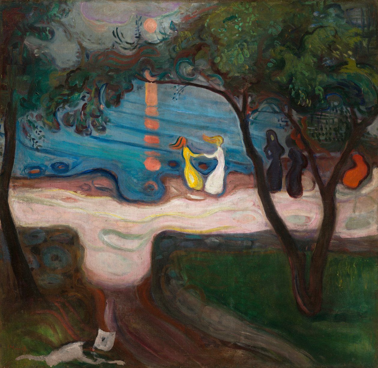 Tanssii rannalla, 1900 tekijältä Edvard Munch