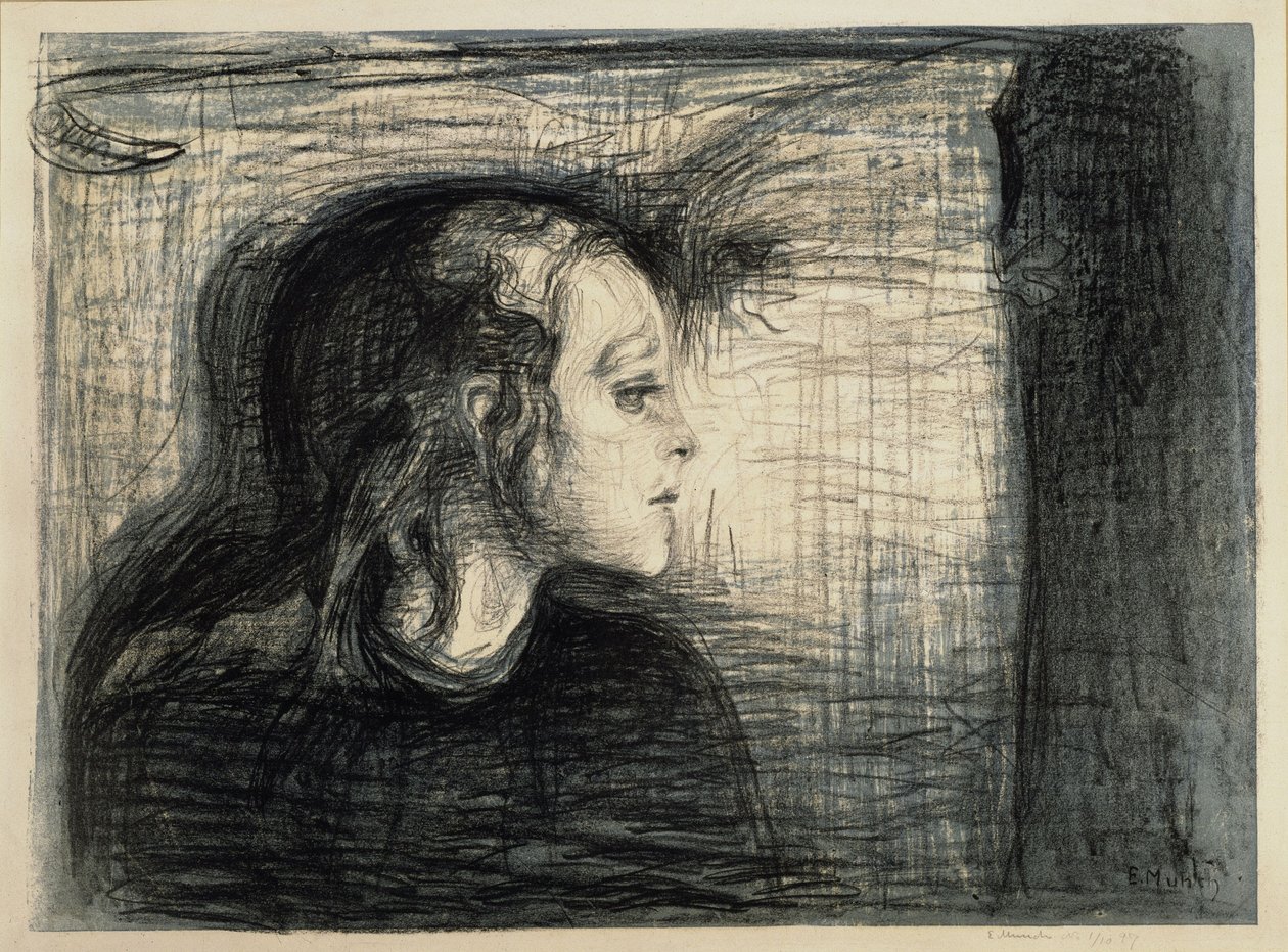 Sairas lapsi I tekijältä Edvard Munch
