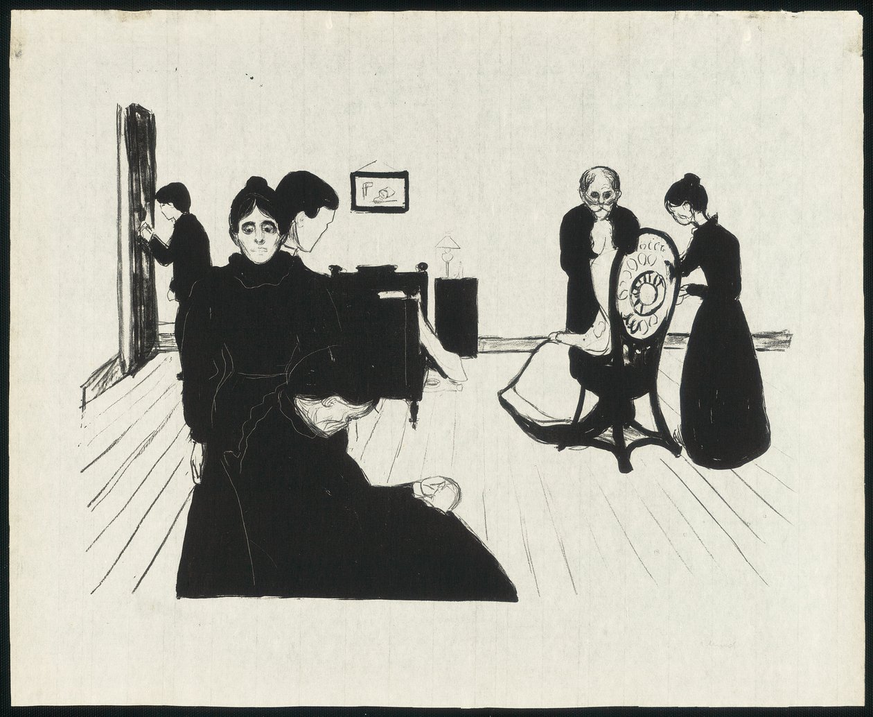 Kuolema sairashuoneessa tekijältä Edvard Munch