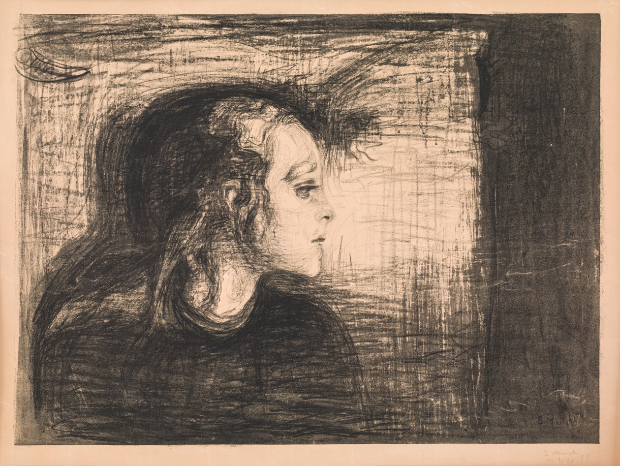 Sairas tyttö tekijältä Edvard Munch