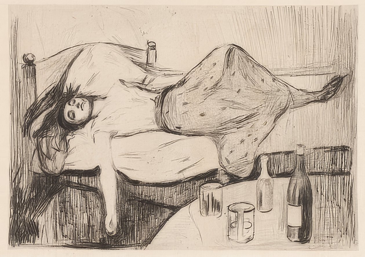 Seuraavana päivänä. 1894 tekijältä Edvard Munch