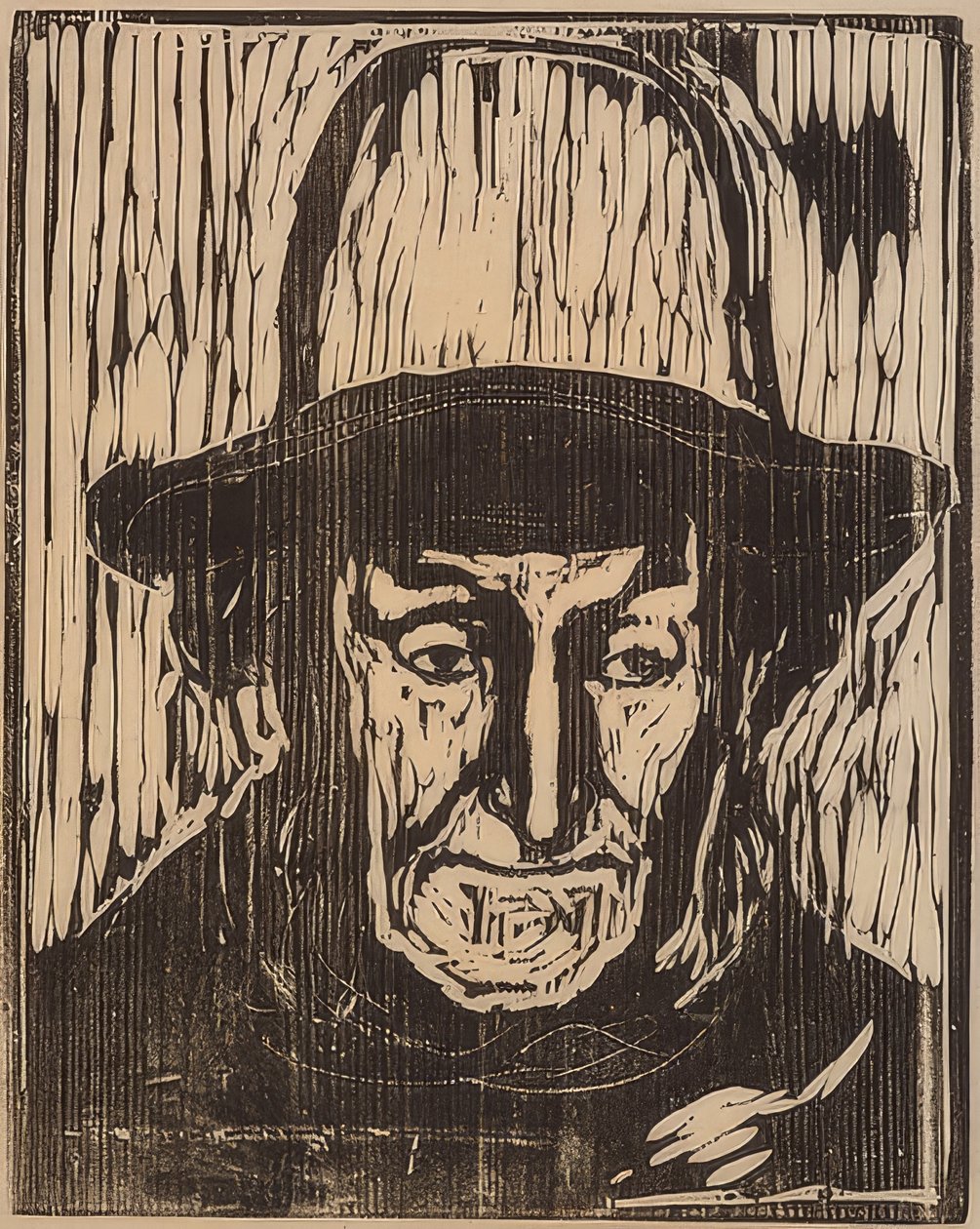 Vanha kalastaja. 1897 tekijältä Edvard Munch