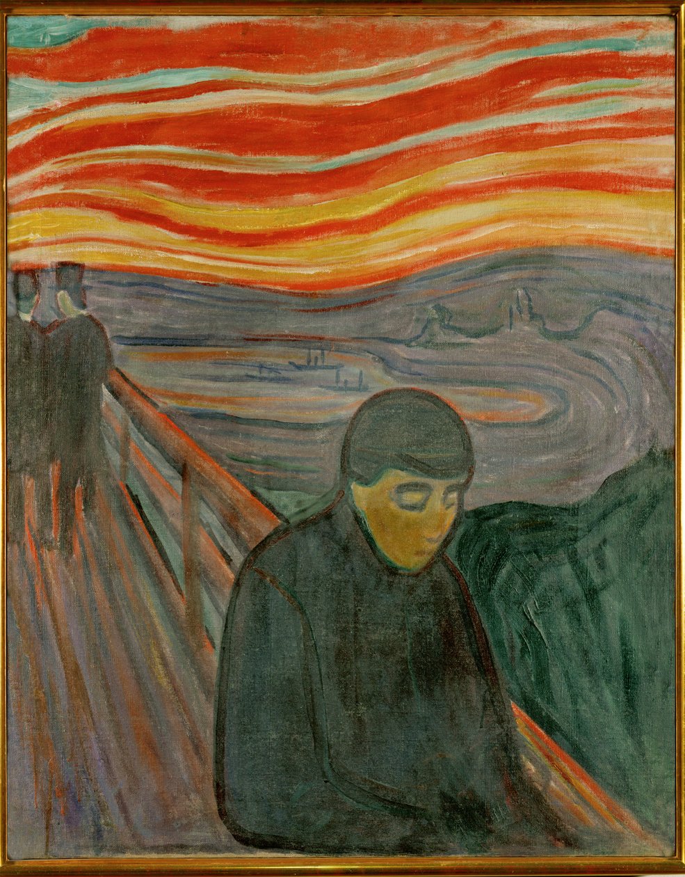 Epätoivo (öljy kankaalle) tekijältä Edvard Munch