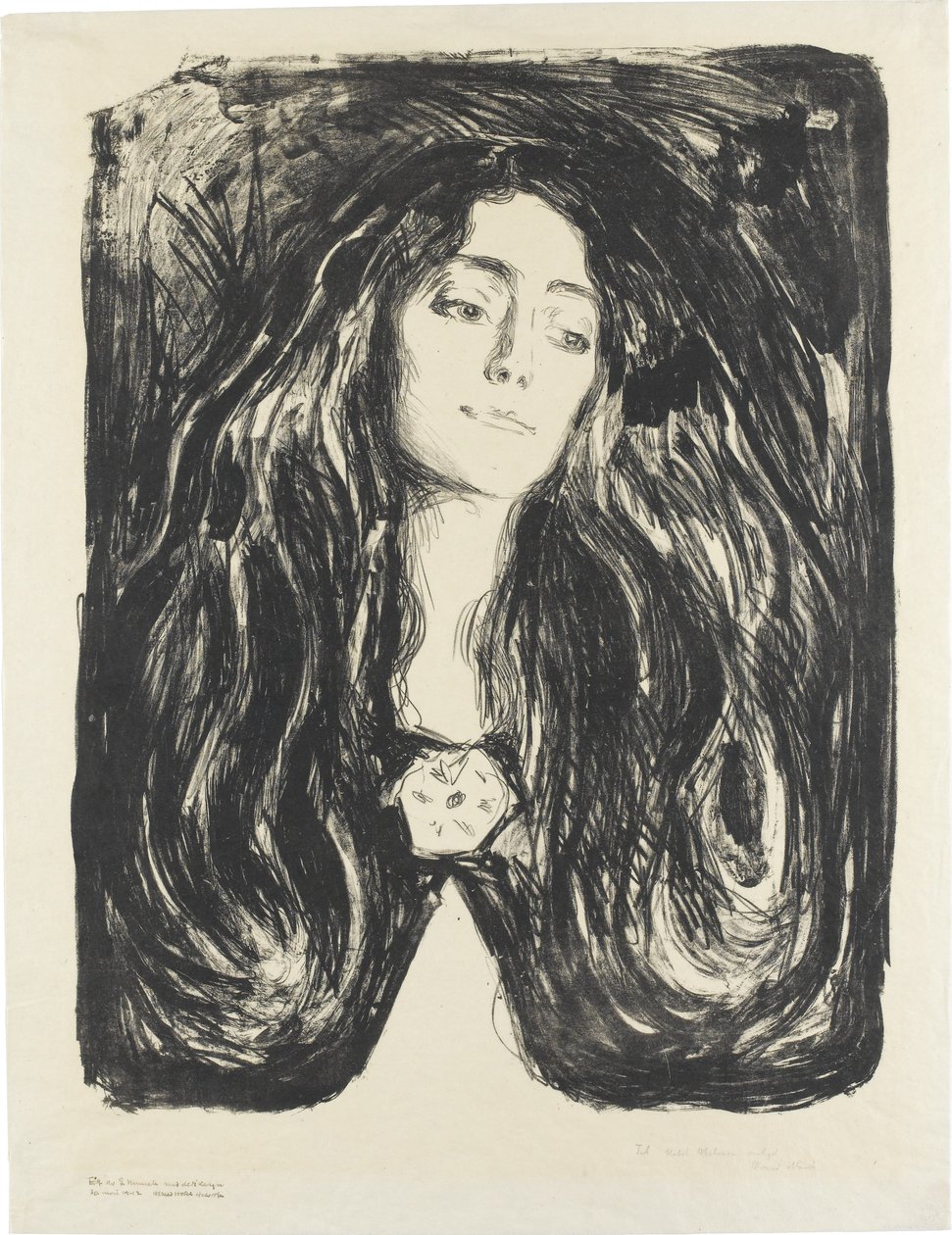 Rintakoru. Eva Mudocci tekijältä Edvard Munch