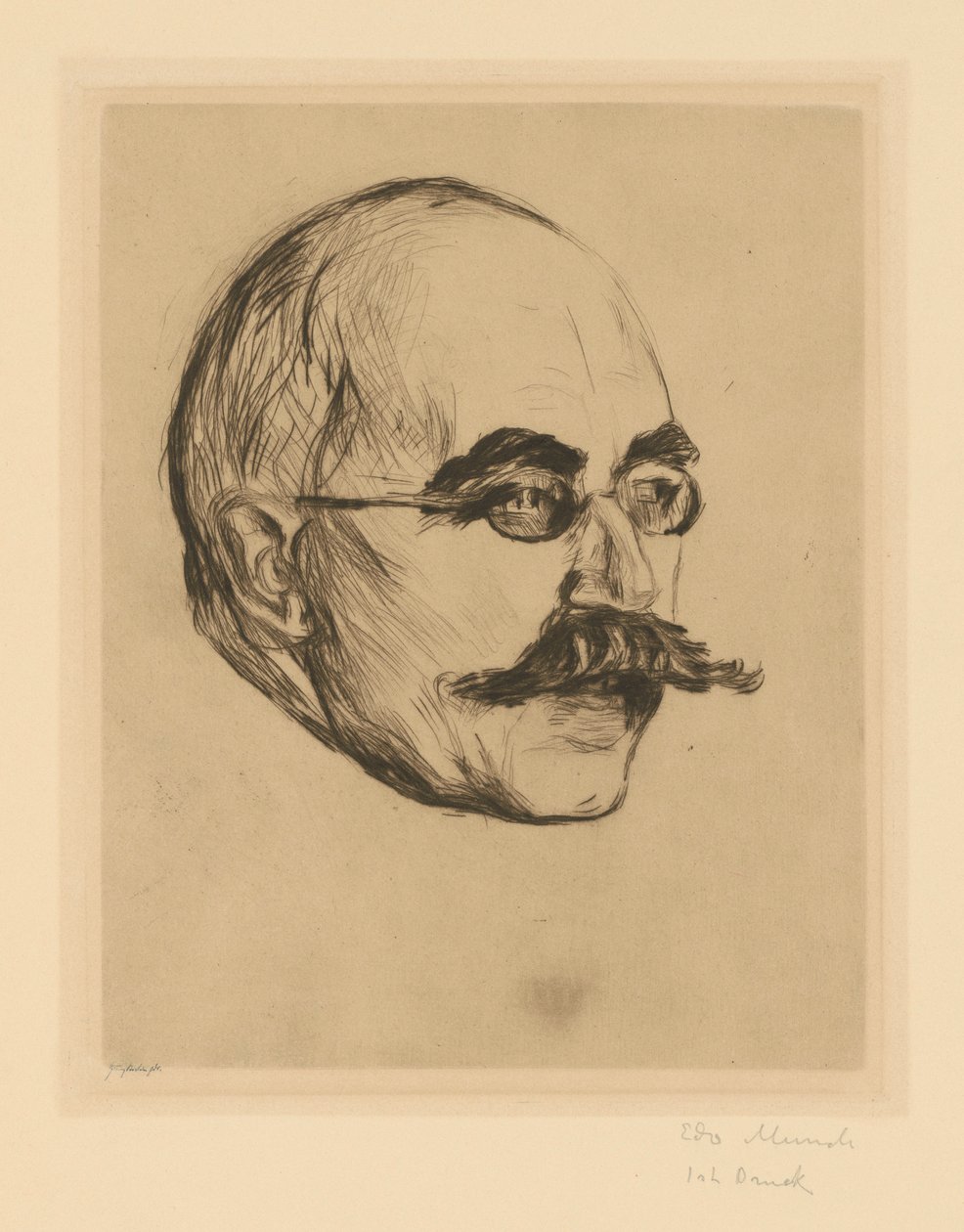 Tohtori Gustav Schiefler tekijältä Edvard Munch