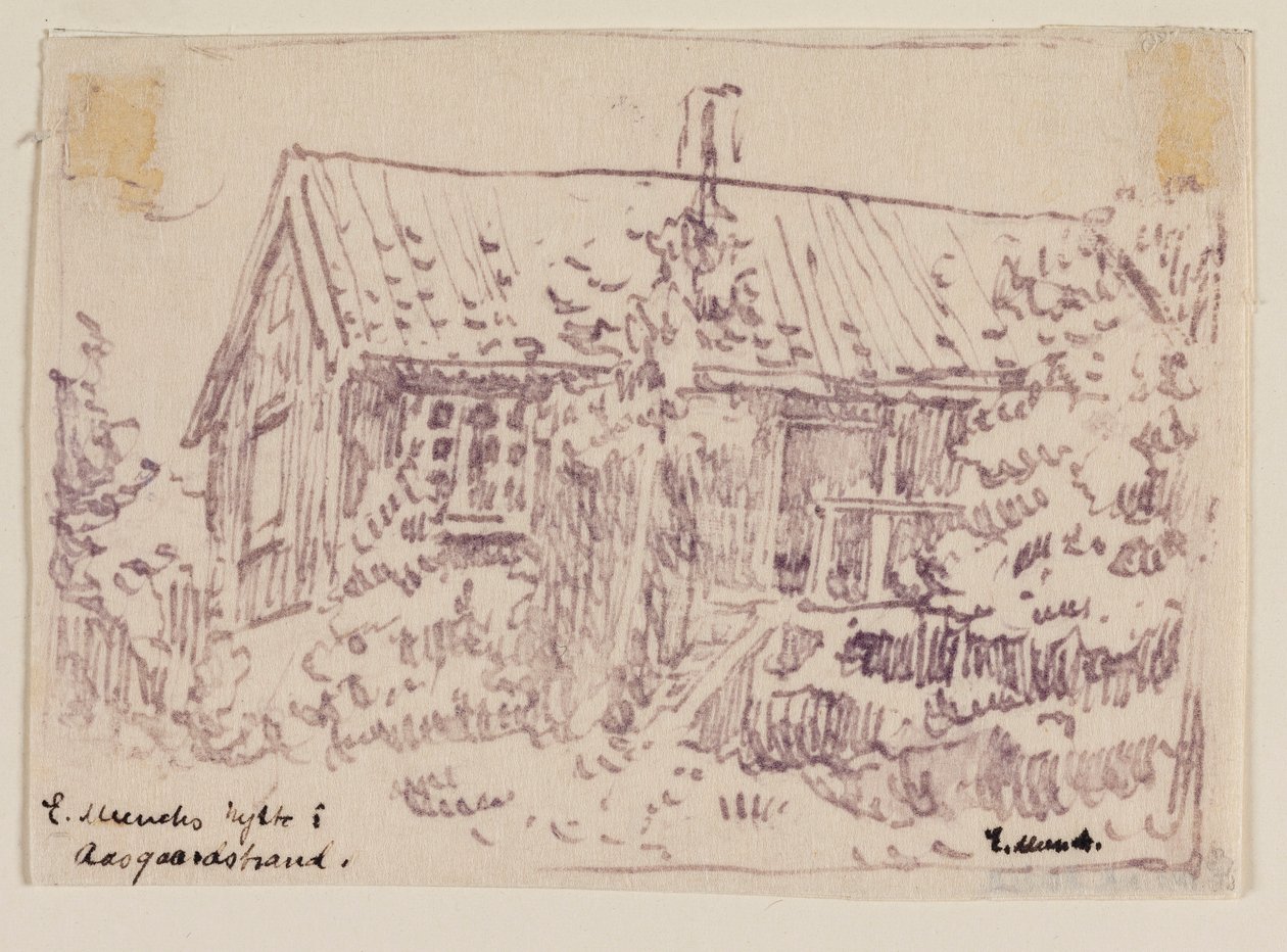 Edvard Munchin mökki Åsgårdstrandissa tekijältä Edvard Munch