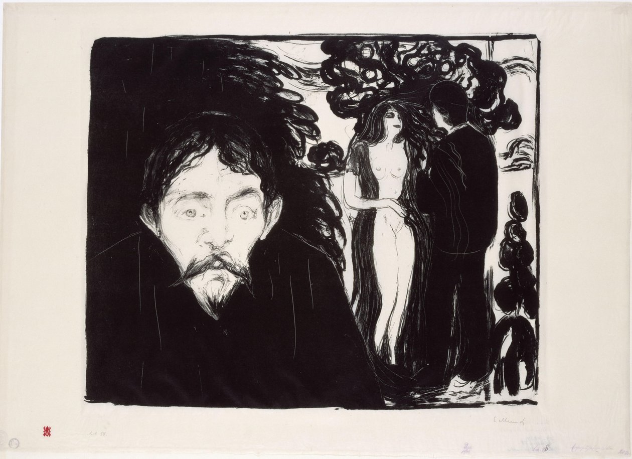 Mustasukkaisuus II (suuri) tekijältä Edvard Munch