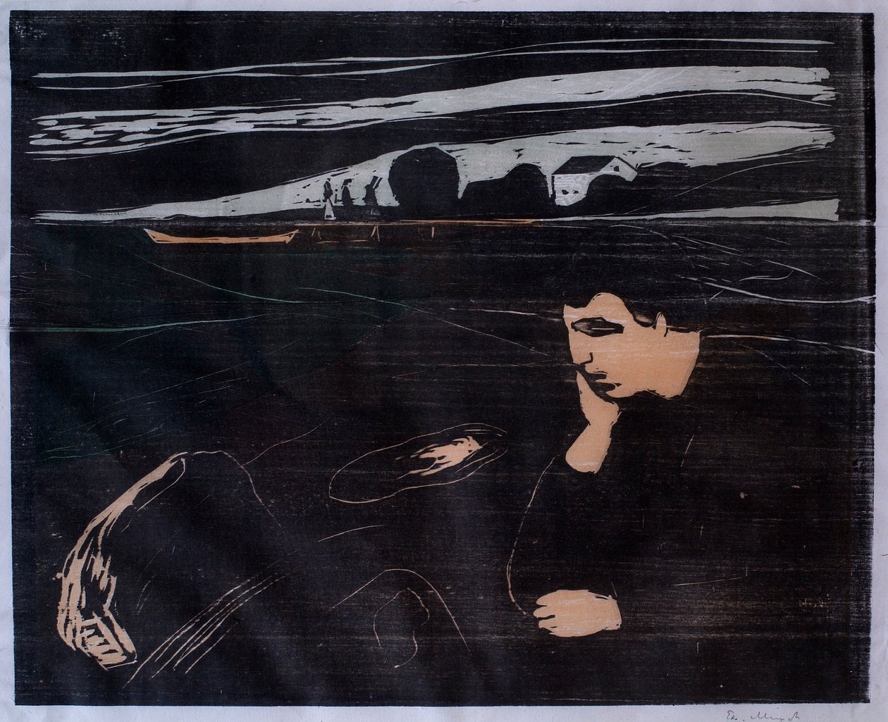 Ilta (Melankolia III) tekijältä Edvard Munch