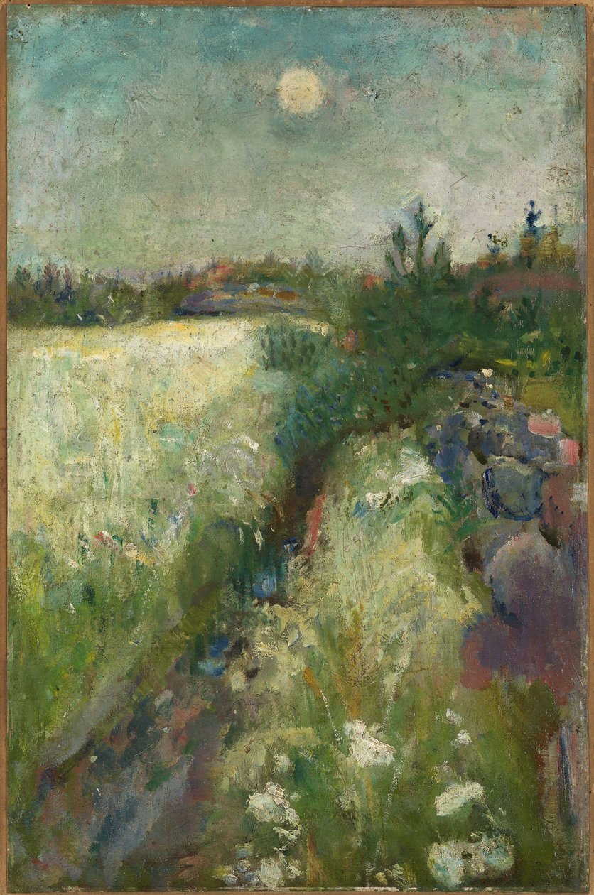 Kukkainen niitty Veierlandissa tekijältä Edvard Munch
