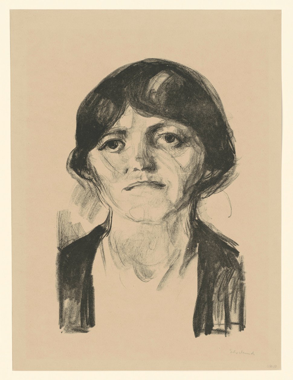 Naisen pää tekijältä Edvard Munch