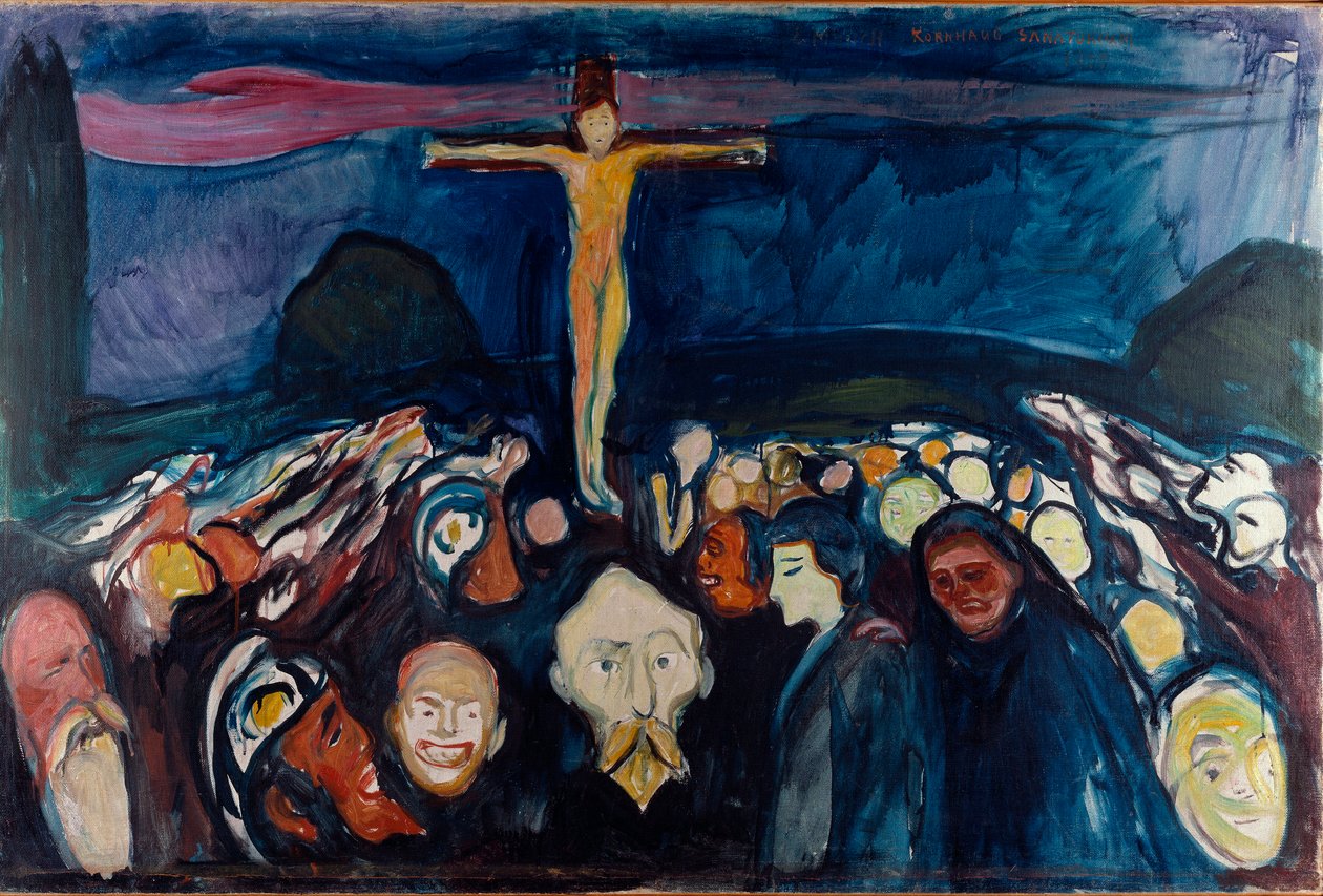 Edvard Munchin (1863-1944) Golgatamaalaus 1900 (öljy kankaalle) tekijältä Edvard Munch