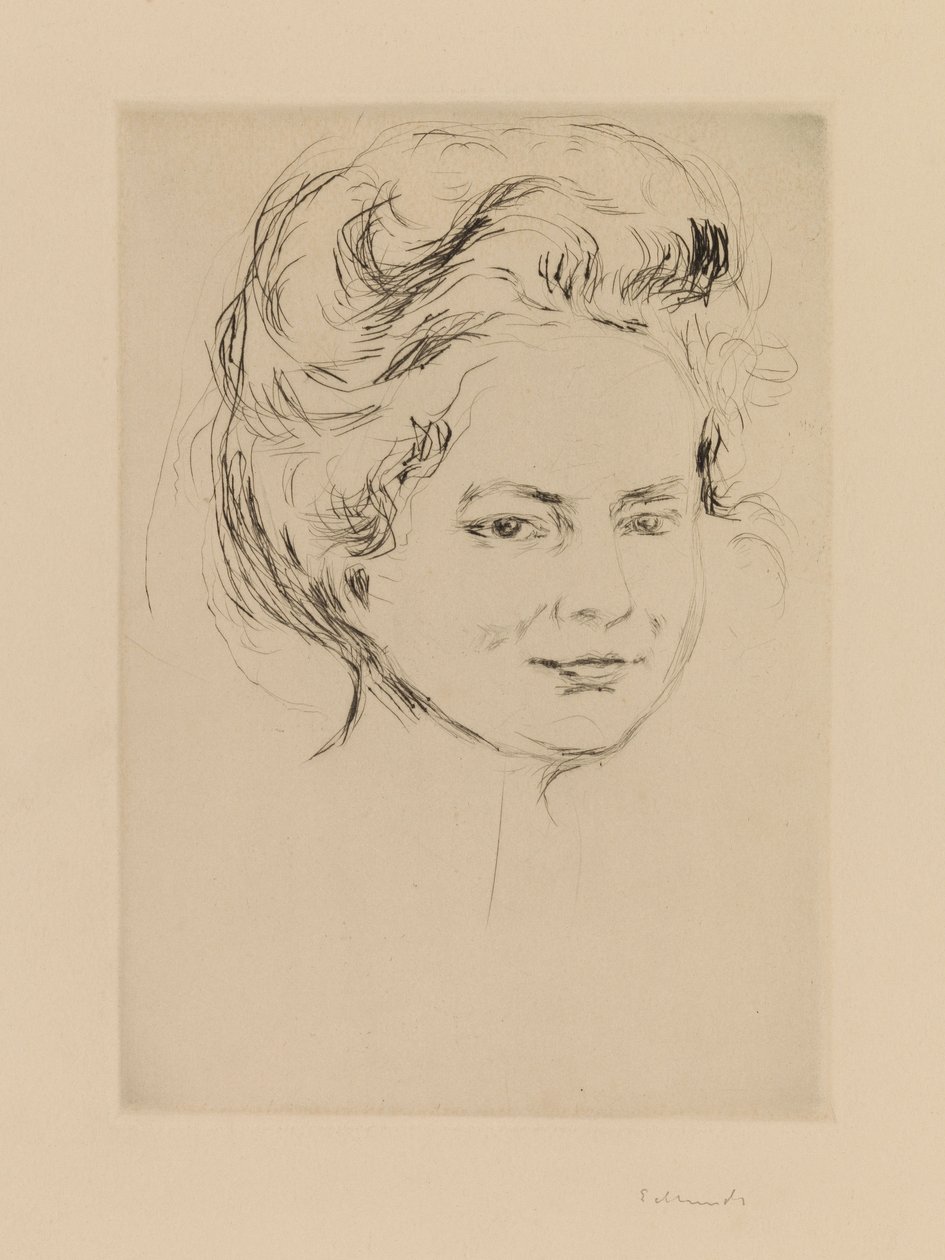 Tytön pää tekijältä Edvard Munch