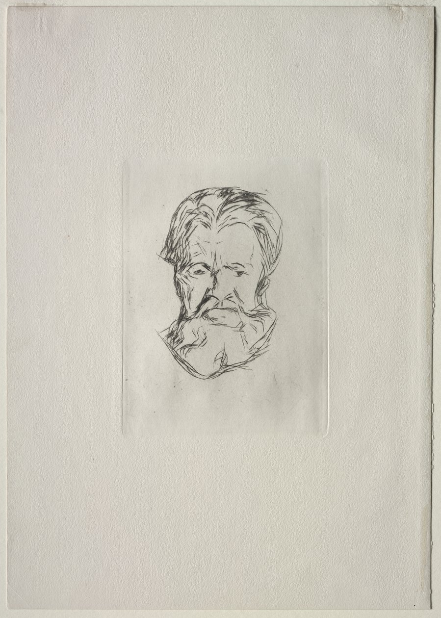 Miehen pää tekijältä Edvard Munch