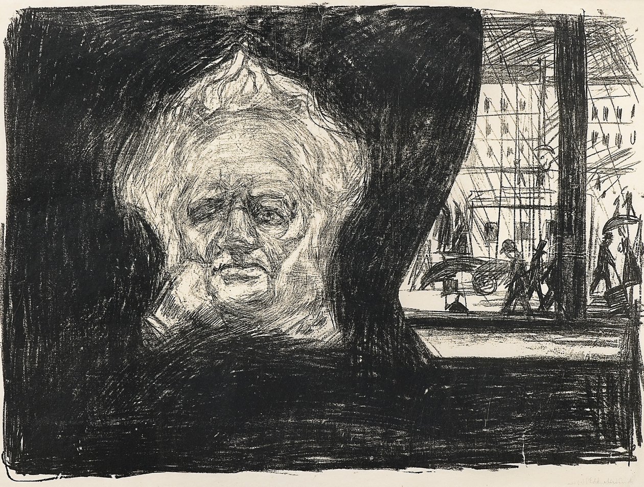 Henrik Ibsen Grand Hotelin kahvilassa, 1902 tekijältä Edvard Munch