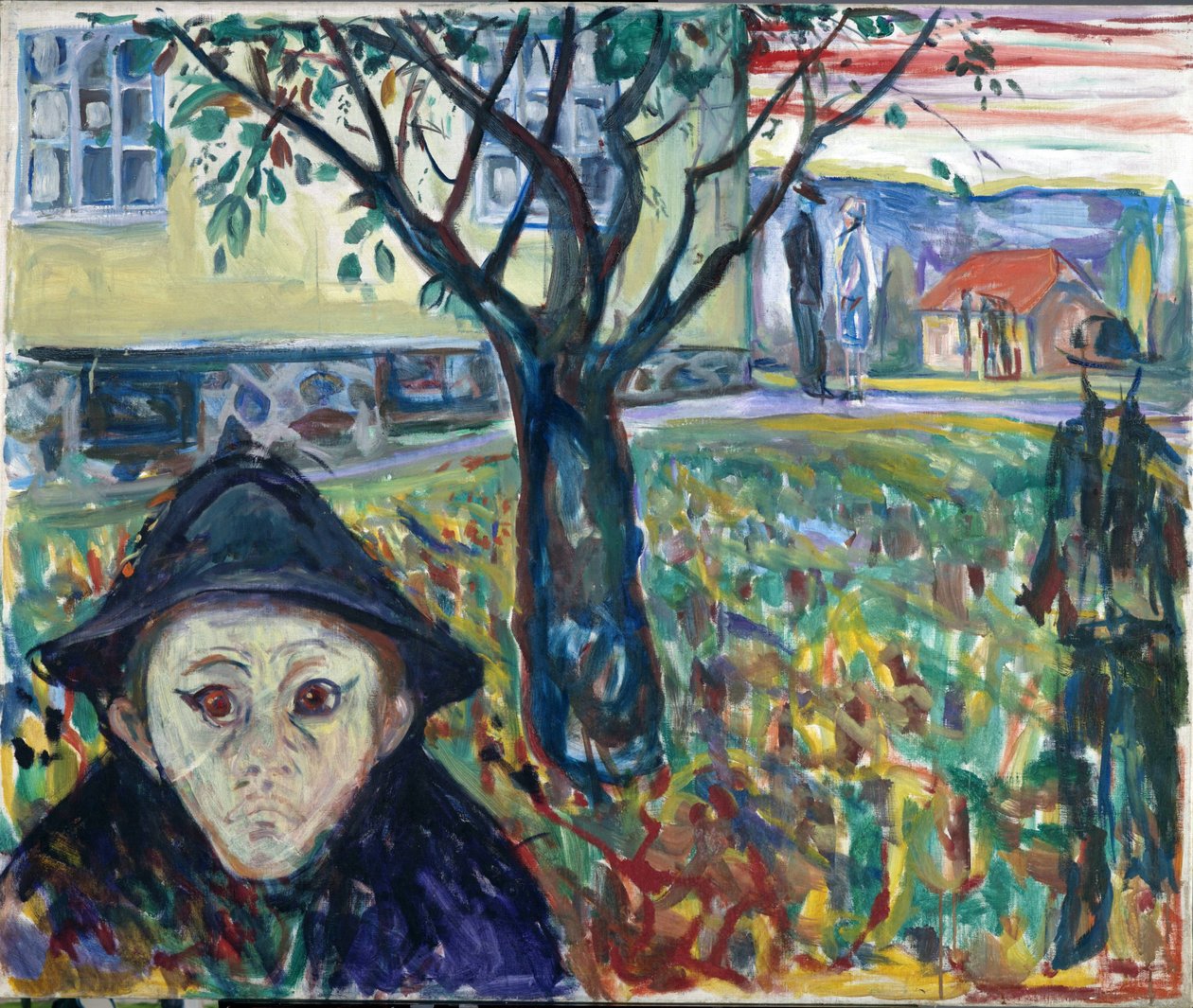 Kateus puutarhassa - Edvard Munch (1863-1944). Öljy kankaalle tekijältä Edvard Munch