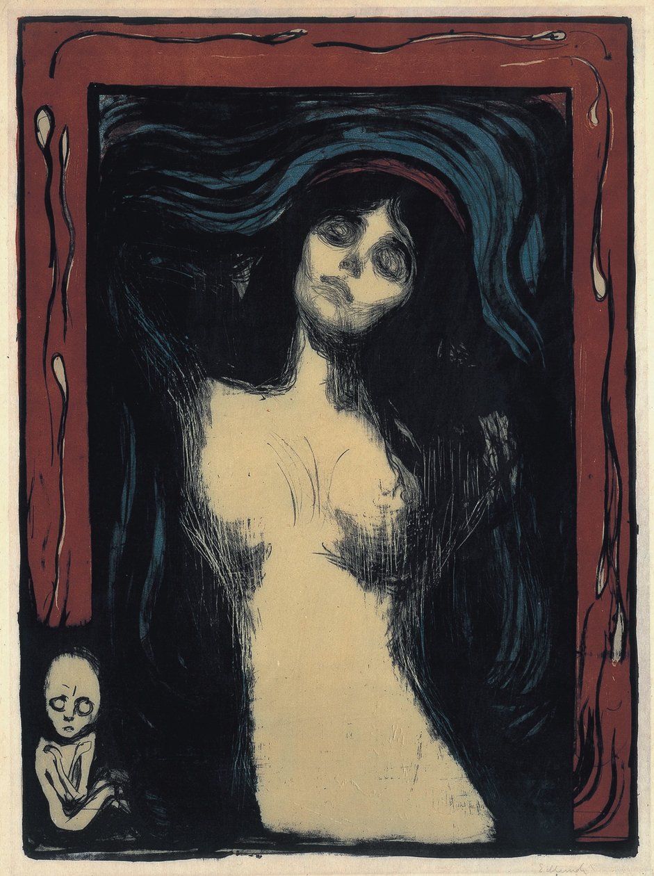 Madonna rakastava nainen, 1895-1900 tekijältä Edvard Munch
