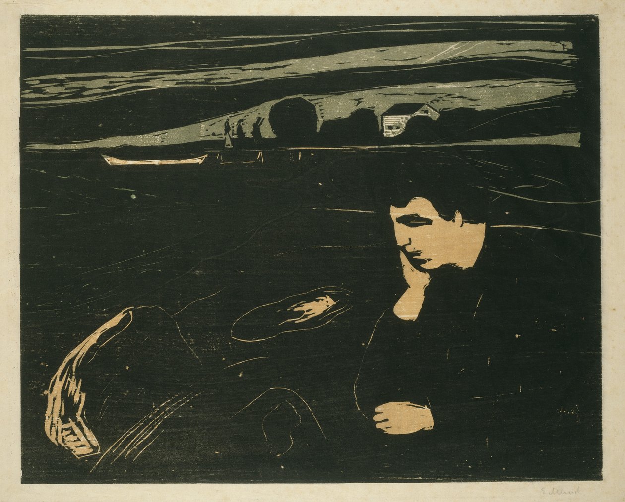 Melankolia III, 1902 tekijältä Edvard Munch