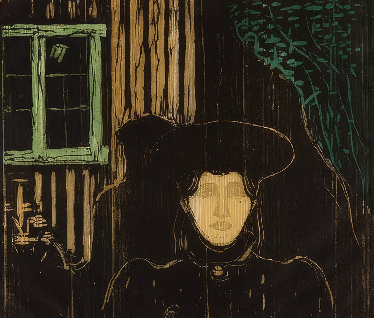 Kuutamo. 1896 tekijältä Edvard Munch