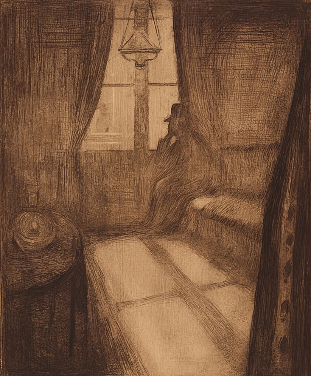 Kuutamo. Yö Saint Cloudissa. 1895 tekijältä Edvard Munch
