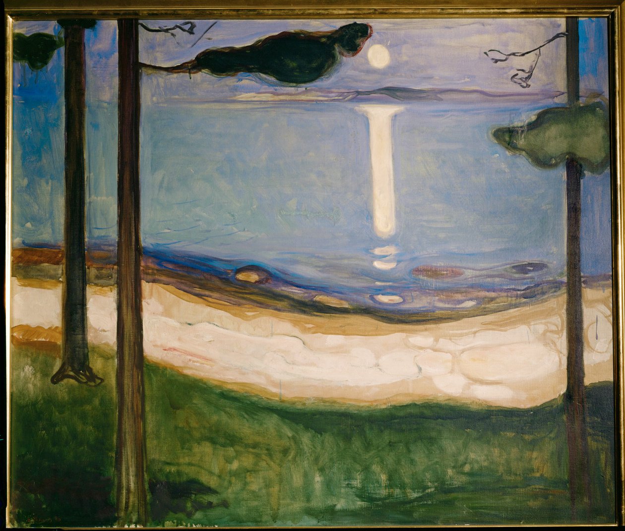 Moonshine (öljy kankaalle) tekijältä Edvard Munch