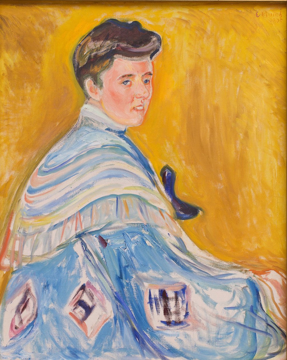 Hanni Eschen muotokuva, kirjoittanut Munch, Edvard (1863-1944). Öljy kankaalle tekijältä Edvard Munch