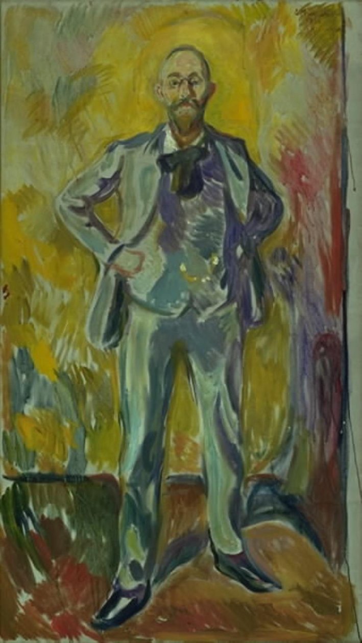 Professori Daniel Jacobsonin muotokuva tekijältä Edvard Munch
