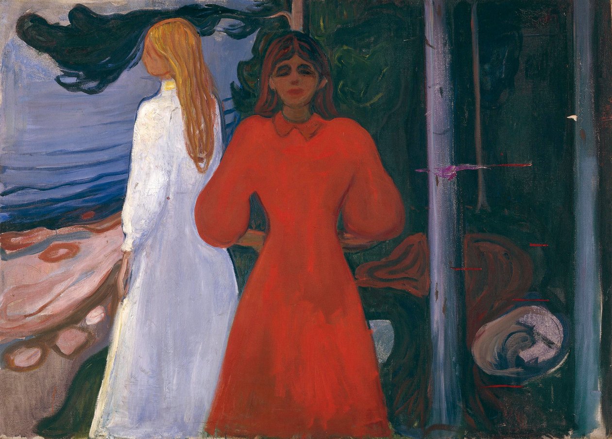 Punainen ja valkoinen tekijältä Edvard Munch