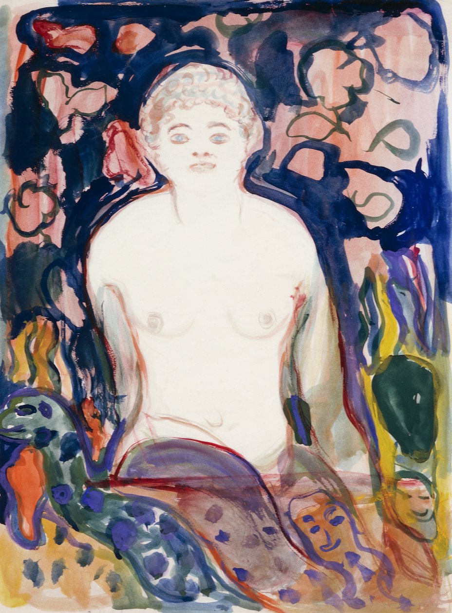 Istuva malli tekijältä Edvard Munch