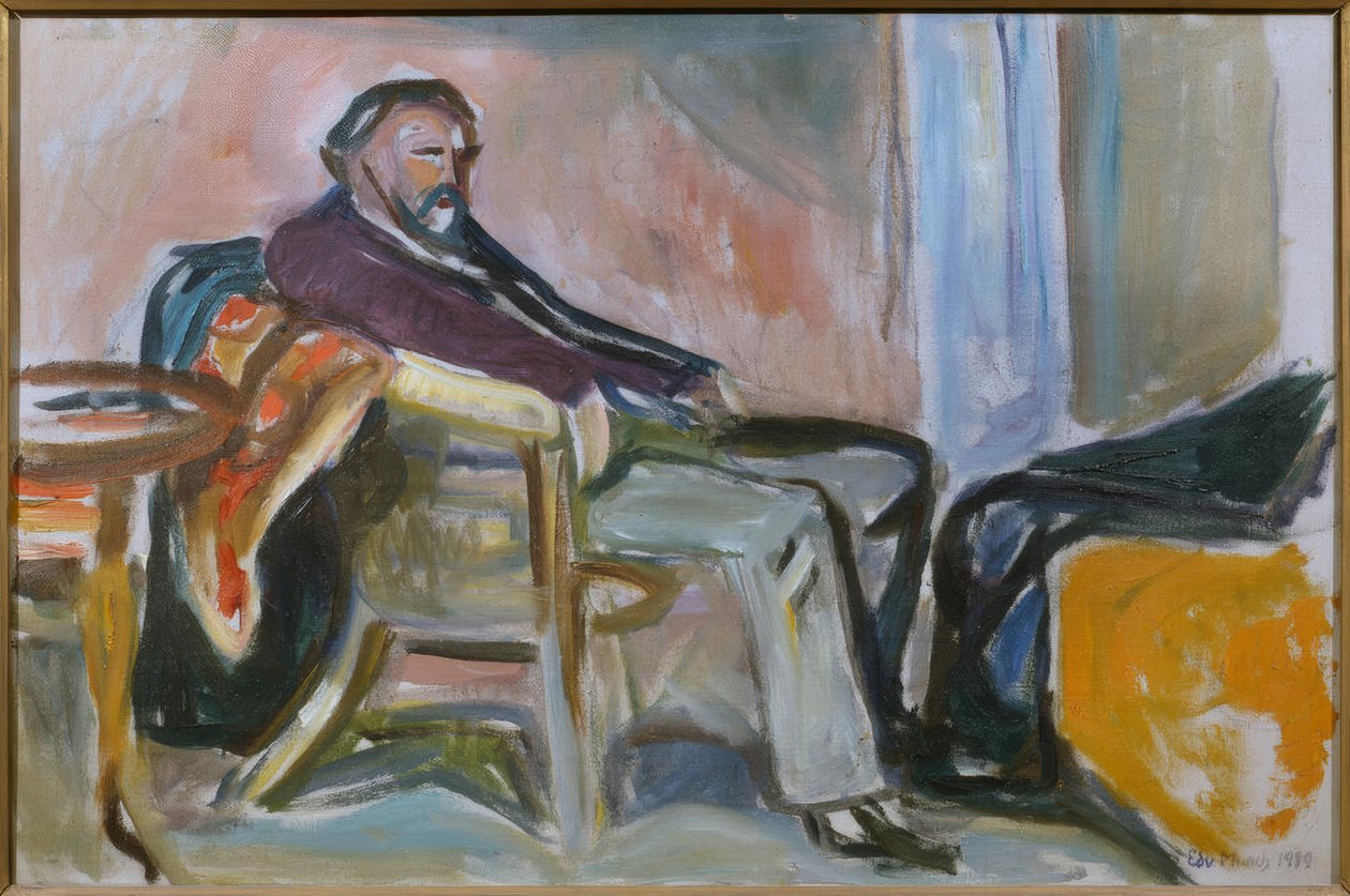 Omakuva influenssan jälkeen tekijältä Edvard Munch