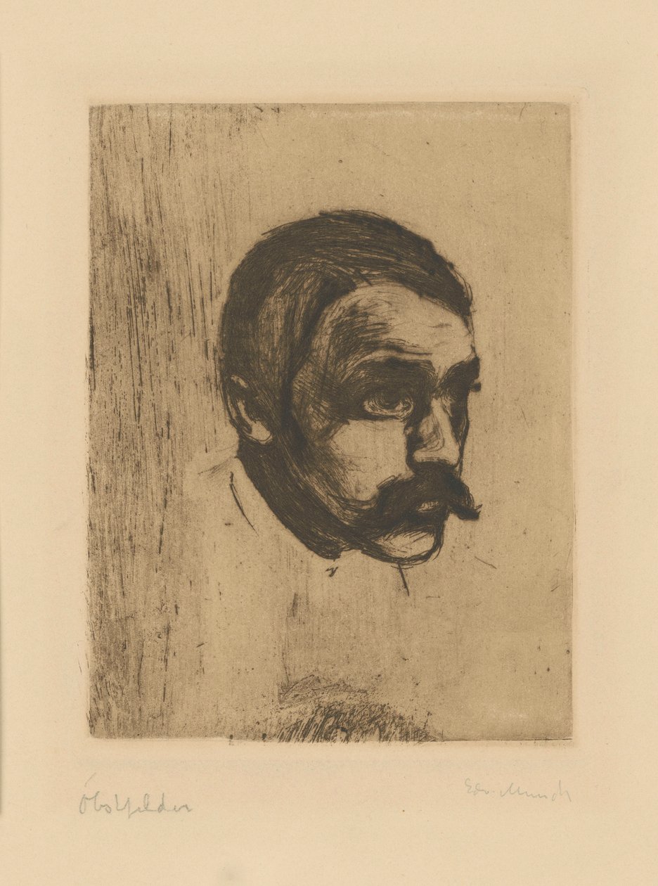Sigbjørn Obstfelder tekijältä Edvard Munch