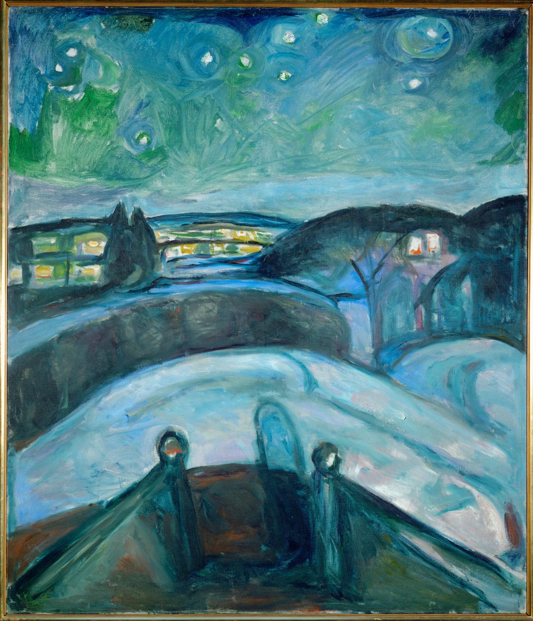 Starry Night, Ekely (maalaus kankaalle) tekijältä Edvard Munch