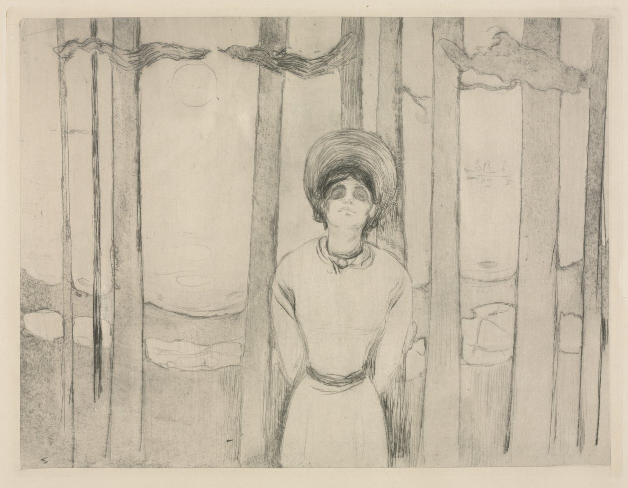 Kesäyö  (The Voice) tekijältä Edvard Munch