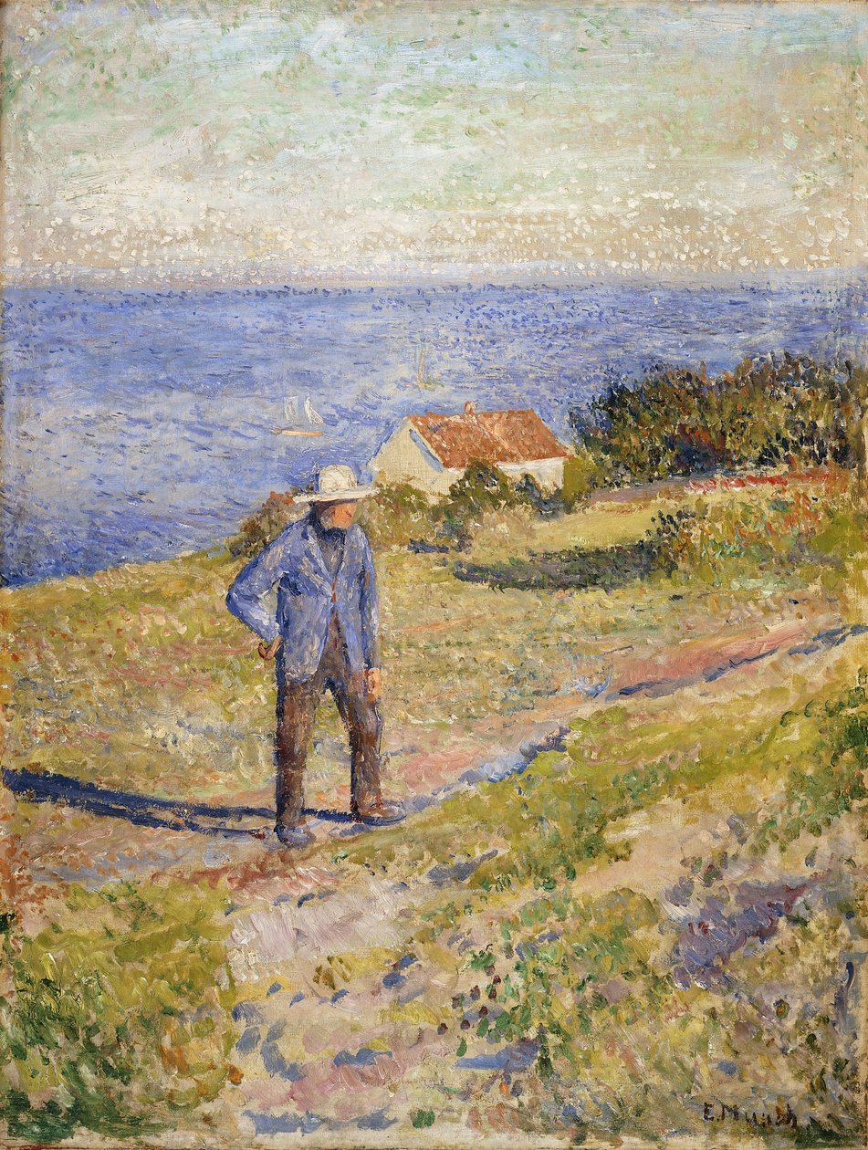 Kesä Asgardstrandissa, n. 1890-1892 (öljy kankaalle) tekijältä Edvard Munch