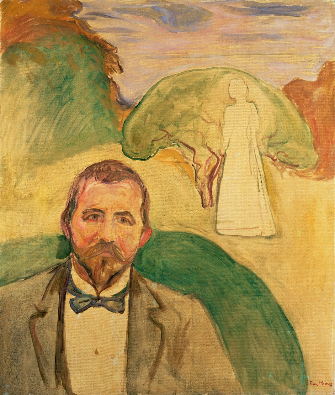 Unelma, n. 1900 (öljy kankaalle) tekijältä Edvard Munch