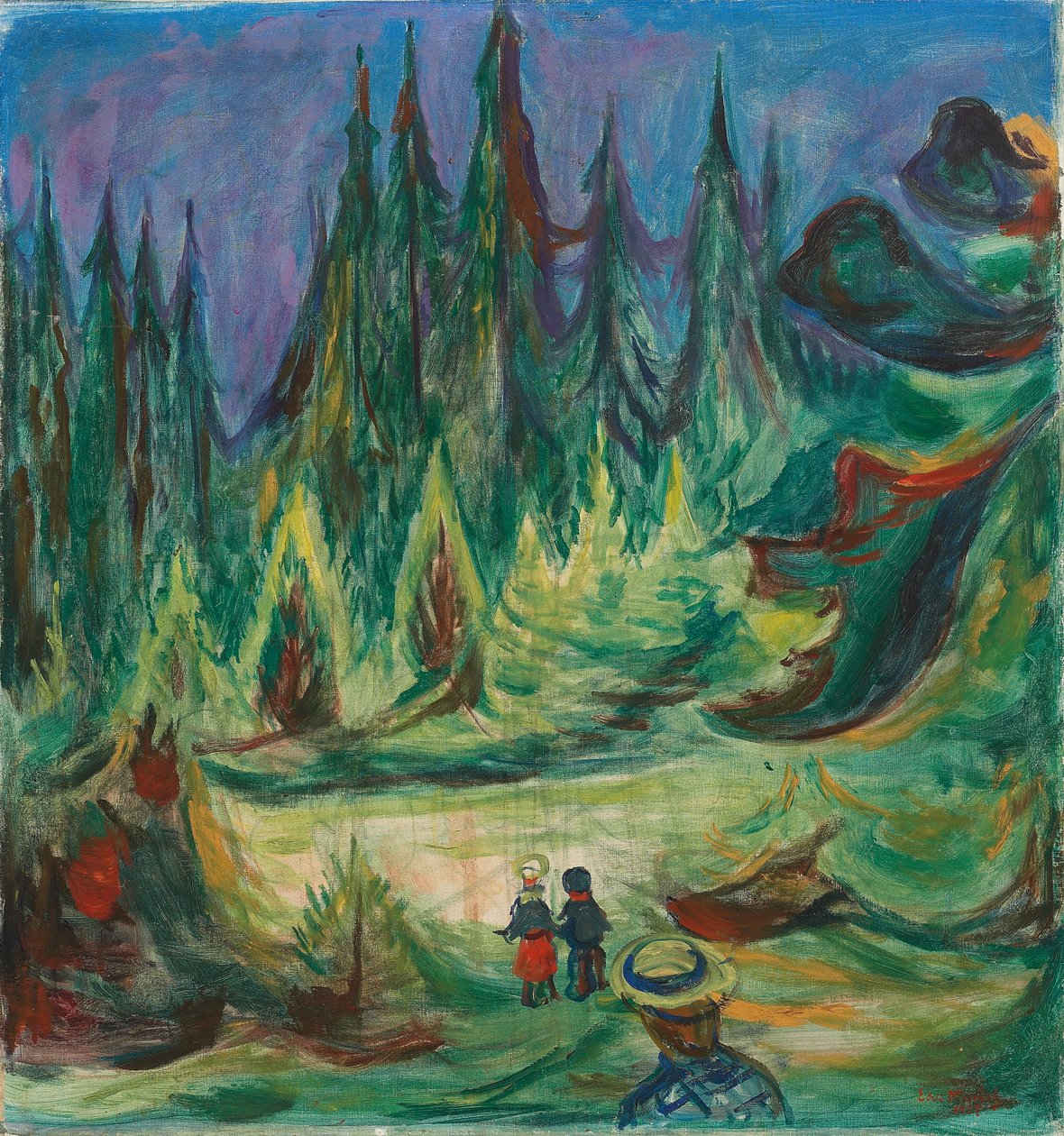 Satujen metsä tekijältä Edvard Munch