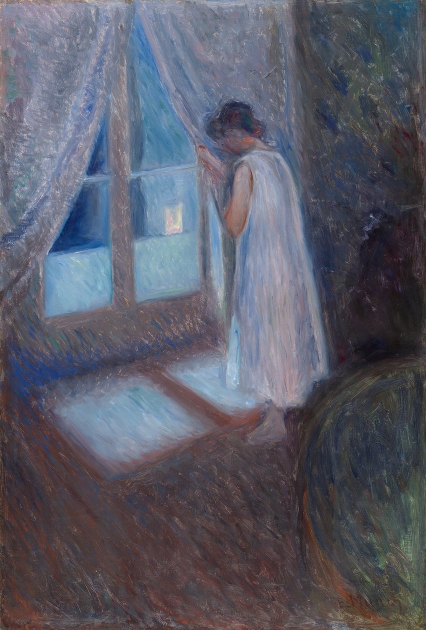 Tyttö ikkunan luona tekijältä Edvard Munch