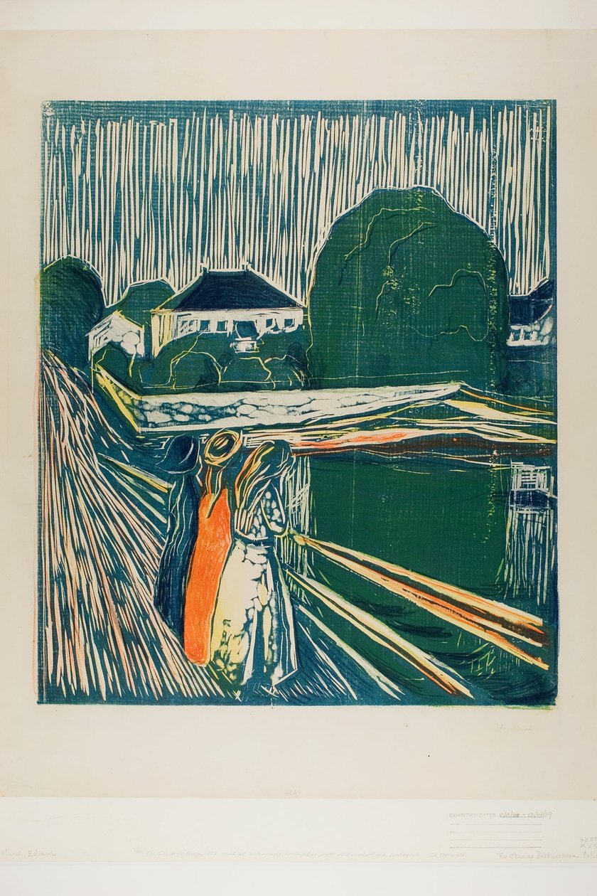 Tytöt sillalla tekijältä Edvard Munch