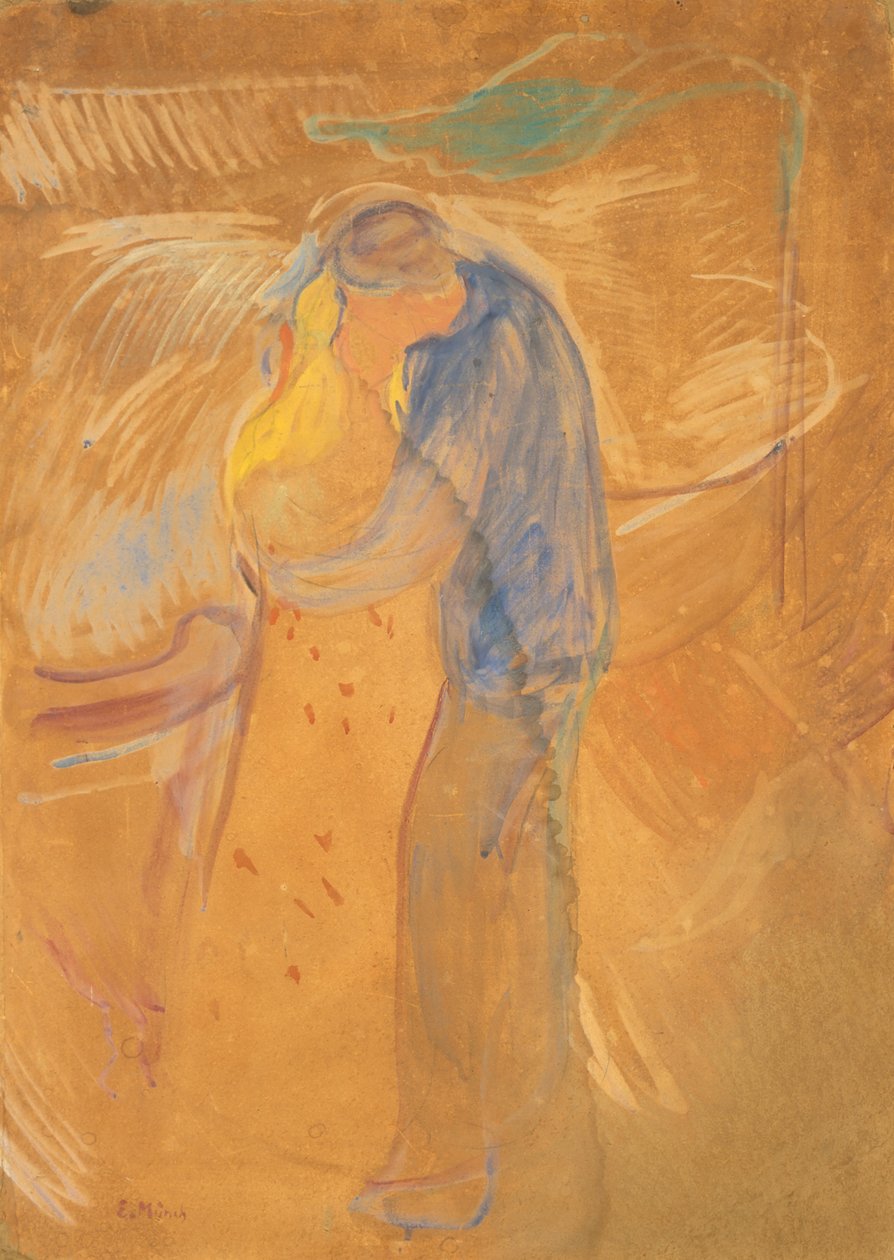 Suudelma, 1906-1907. tekijältä Edvard Munch