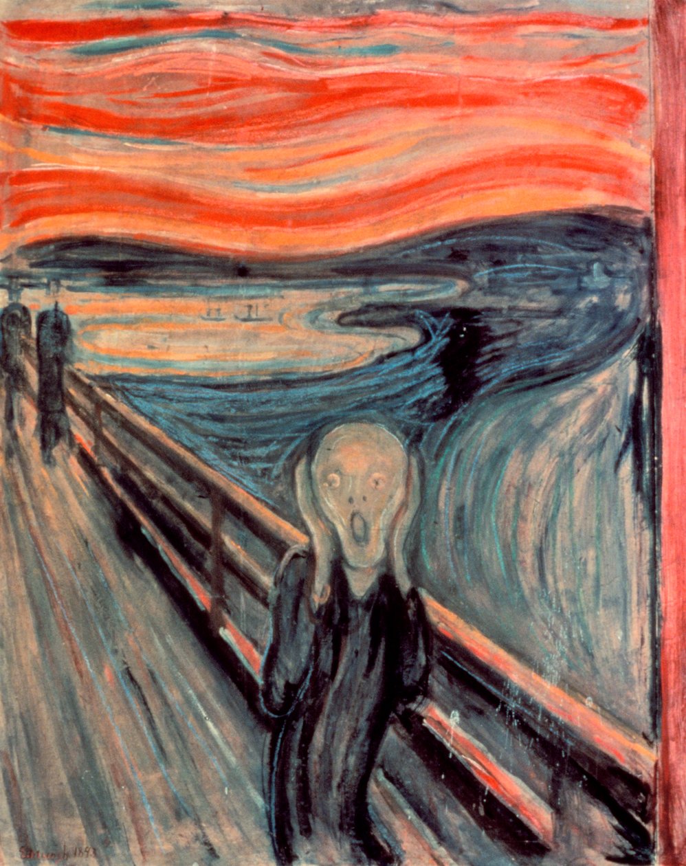 Huuto, 1893 tekijältä Edvard Munch