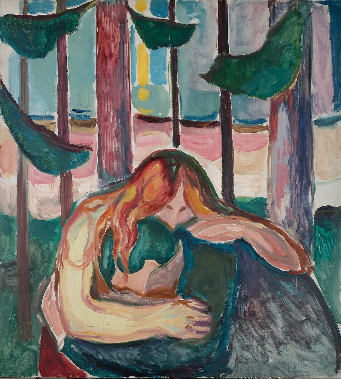 Vampyyri metsässä tekijältä Edvard Munch