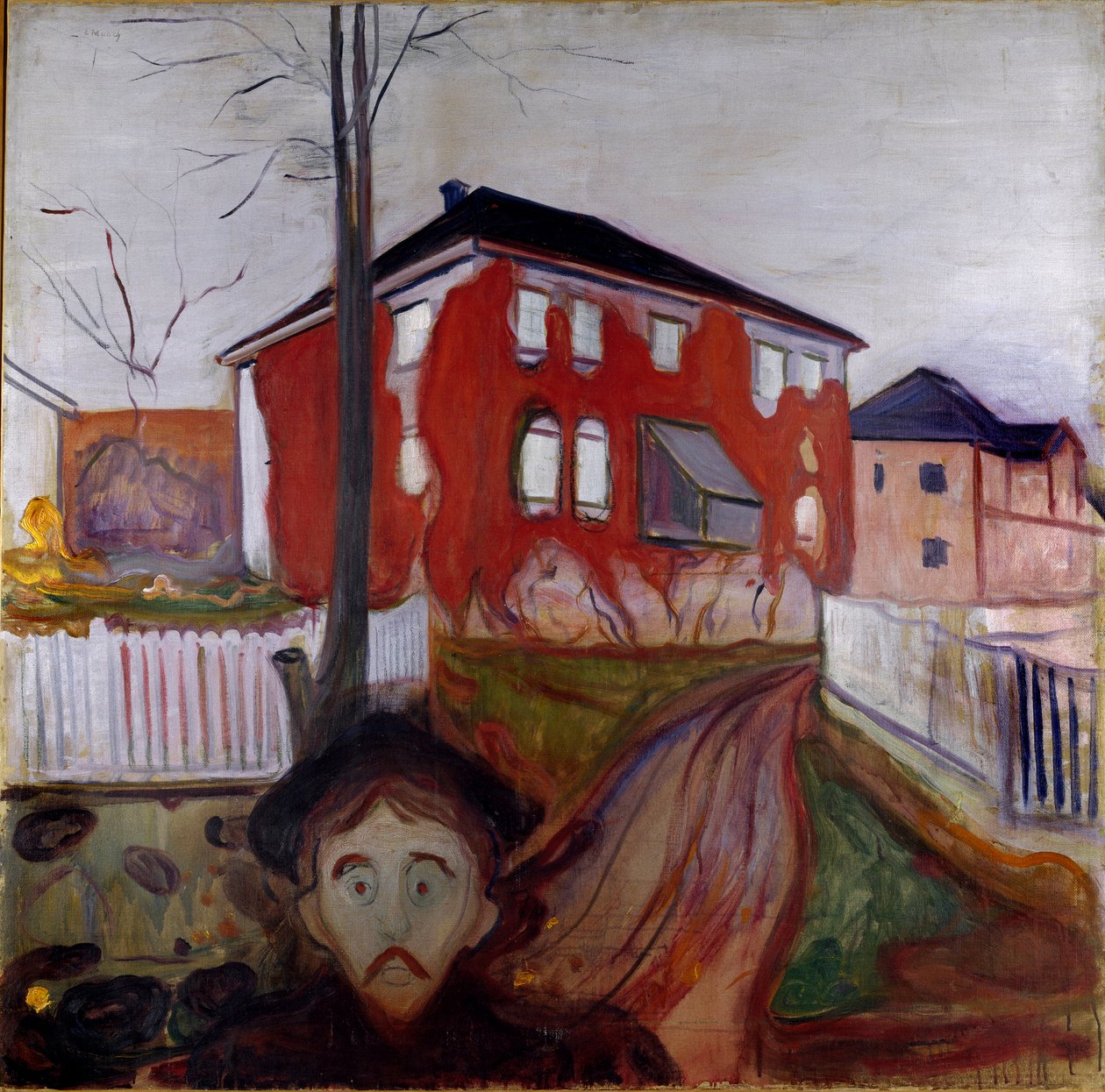 Edvard Munchin (1863-1944) maalaus Neitsyt punainen viiniköynnös 1899-1900 su. 119,5x121 cm Oslo, Municipal Art Collections Munch Museum (Musee Munch) tekijältä Edvard Munch