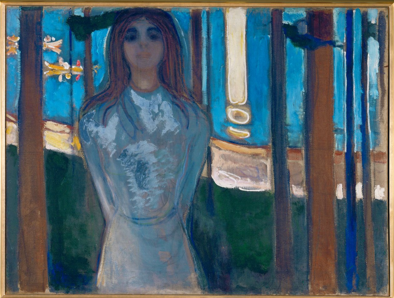 The Voice (öljy kankaalle) tekijältä Edvard Munch